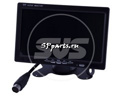 SVS. Автомобильный монитор 0300017000 экран TFT LCD, размер 7", питание 24В, TV система PAL/NTSC, громкая связь