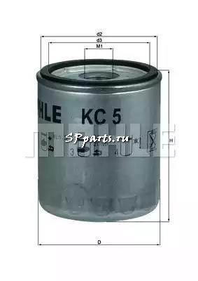 Топливный фильтр для  JEEP CJ5 - CJ8 2.4 D (01.1983 - 12.1987), KNECHT, KC 5