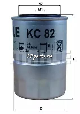 Топливный фильтр для  PROTON WIRA Наклонная задняя часть 2.0 D (01.2000 - ), KNECHT, KC 82D