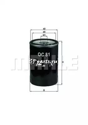Масляный фильтр для  PONTIAC TRANS SPORT 3.1 (08.1989 - 12.1992), KNECHT, OC 81