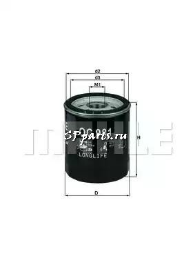 Масляный фильтр для  SKODA FELICIA II универсал (6U5) 1.3 (01.1998 - 06.2001), KNECHT, OC 981