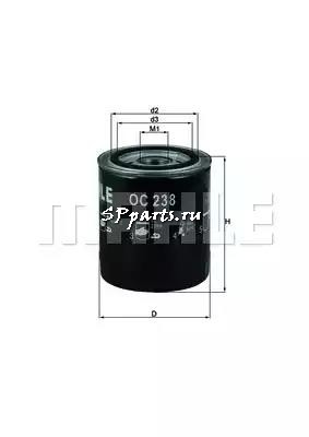 Масляный фильтр для  ASTON MARTIN DB7 купе 3.2 (01.1994 - 10.2003), KNECHT, OC 238