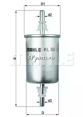 Топливный фильтр для  IRMSCHER COUPE 1.6 16V (01.1997 - ), KNECHT, KL 83