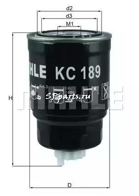 Топливный фильтр для  NISSAN VANETTE CARGO Фургон (HC 23) 2.3 D (09.1994 - 05.2002), KNECHT, KC 189