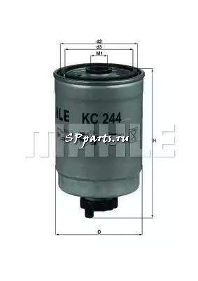 Топливный фильтр для  CADILLAC BLS Wagon 1.9 D (12.2007 - ), KNECHT, KC 244