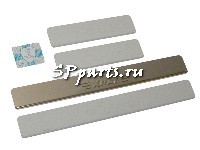 Накладки внутренних порогов LADA XRAY, штамп 'XRAY' (нерж. сталь) (к-т 4 шт.)