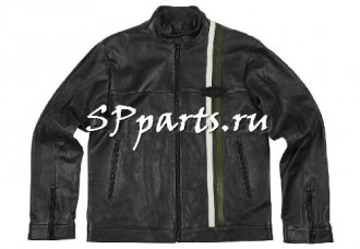 Мужская кожаная куртка Jaguar Men's Heritage Leather Jacket, Black, артикул JBJK058BKB