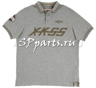 Мужская рубашка-поло Jaguar Men's Heritage XKSS Polo Shirt, Grey Marl, артикул JBPM050GMB