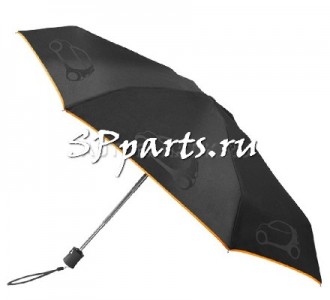 Складной зонт Smart Compact Umbrella, Black-Orange, артикул B67993588
