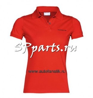 Женское поло Porsche Porsche Women's Polo Shirt, Pure Red, артикул WAP9080XS0B