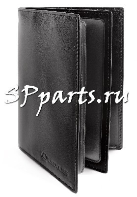 Обложка Lexus для авто-документов и паспорта, black, артикул OT1100325L