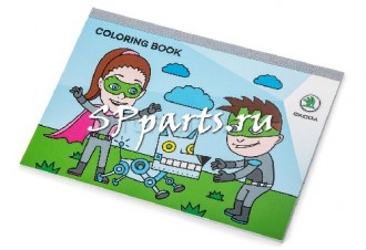 Детская книжка-раскраска Skoda Children Colouring Book, Laura and Klement Heroes, артикул 000087703KB