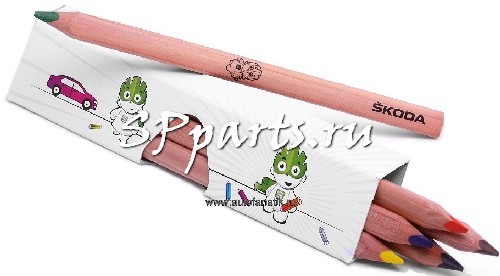 Набор цветных карандашей Skoda Children’s coloured pencils, артикул 31123