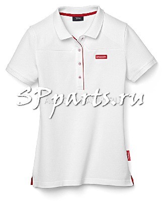 Женская рубашка-поло Audi Womens poloshirt, Audi Sport, White, артикул 3131501101