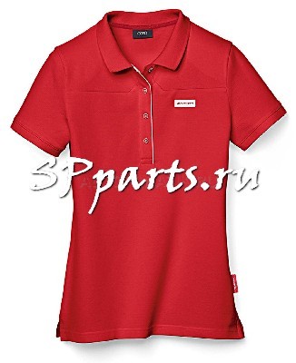 Женская рубашка-поло Audi Womens poloshirt, Audi Sport, Red, артикул 3131501111