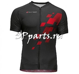 Мужская велофутболка Audi Sport Cycle-Shirt, Black/Red, артикул 3131503401