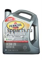 Масло моторное синтетическое "Platinum Full Synthetic Motor Oil 5W-20", 4.73л