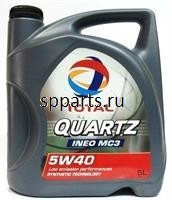 Масло моторное синтетическое "QUARTZ INEO MC3 5W-40", 5л