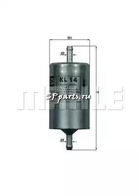 Топливный фильтр для  ISUZU TROOPER III Вездеход открытый 3.5 V6 24V (04.2000 - 08.2004), KNECHT, KL 14