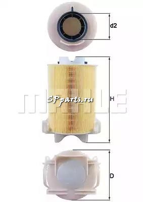 Воздушный фильтр для  SEAT ALTEA XL (5P5, 5P8) 1.4 TSI (11.2007 - ), KNECHT, LX 1566