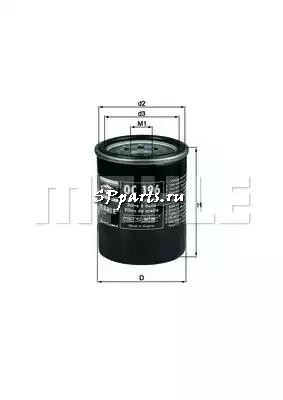 Масляный фильтр для  MAZDA 929 III (HC) 3.0 i (01.1990 - 06.1991), KNECHT, OC 196