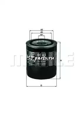 Масляный фильтр для  TATA SIERRA 1.9 D (08.1995 - 02.2000), KNECHT, OC 65