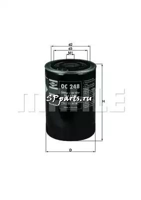 Масляный фильтр для  SANTANA PS10/ANIBAL 2.8 TD (12.2002 - ), KNECHT, OC 248