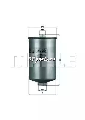 Топливный фильтр для  UAZ HUNTER (3151_) 2.7 (07.2004 - ), KNECHT, KL 30