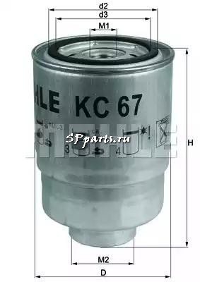 Топливный фильтр для  CARBODIES FX FAIRWAY 2.7 TD (01.1987 - 12.1996), KNECHT, KC 67