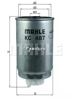 Топливный фильтр для  LANCIA VOYAGER вэн (404_) 2.8 CRD (09.2011 - 12.2014), KNECHT, KC 487