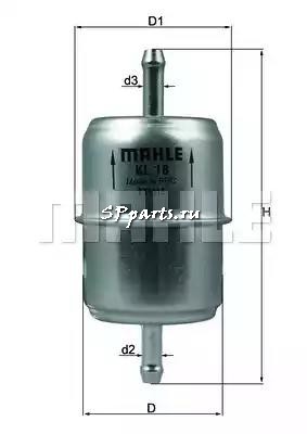 Топливный фильтр для  PUCH G-MODELL (W 460) 230 G (02.1980 - 07.1987), KNECHT, KL 18 OF