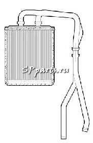 Радиатор печки (Салонный теплообменник) CTR 1228046