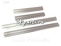 Накладки внутренних порогов NISSAN Pathfinder ступенчатые (нерж. сталь) (к-т 4 шт.)