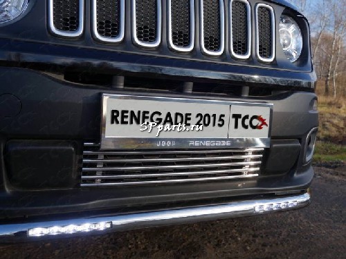 Решетка передняя декоративная для Jeep Renegade 2014-2017