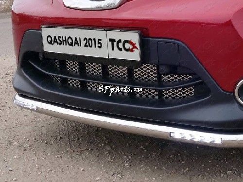 Решетка передняя декоративная для Nissan Qashqai 2014-2017