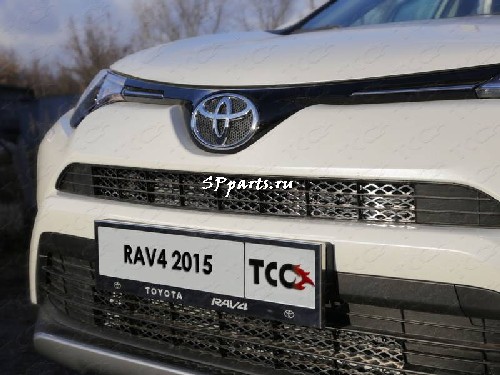 Решетка передняя декоративная для Toyota RAV4 2013-2017