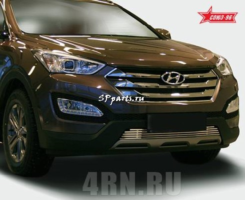 Решетка передняя декоративная для Hyundai Santa Fe 2012-2017
